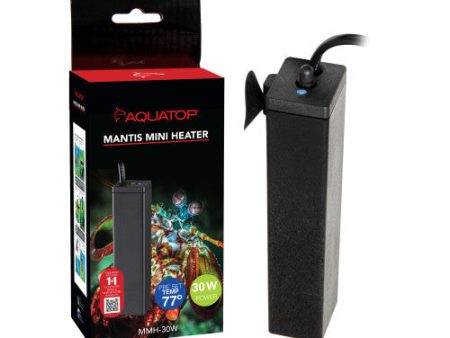 Aquatop Mantis Mini Heater Pre-set 77F 1 Each 30 W by Aquatop Hot on Sale