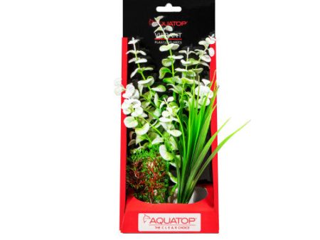 Aquatop Vibrant Wild Plant White, 1 Each 10 in by Aquatop Hot on Sale