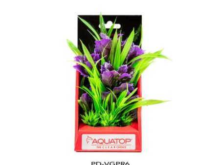 Aquatop Vibrant Garden Plant Purple, 1 Each 6 in by Aquatop Supply